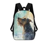 sinyumoney A Dog Enjoys The Bath Mochilas Para Niños Y Estudiantes, Mochilas Escolares Impresas En 3D, Mochilas Para Estudiantes De Primaria Y Secundaria Para Niños Y Niñas 17inch