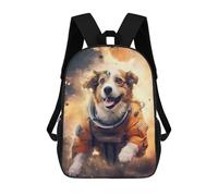sinyumoney A Dog Floating in Space Mochila Escolar Infantil De Moda Informal Mochilas Infantiles Impresas En 3D Mochila Grande Para Niño 17inch