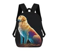 sinyumoney A Golden Retriever Dog Mochilas Infantiles Escolares Impresas En 3D, Mochilas Para Niños, Mochilas De Viaje Para Niños Y Niñas, Mochilas Escolares Para Niños 17inch