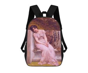 sinyumoney A Lady with Leopard Skin Mochila Escolar Resistente Al Agua, Mochila Escolar De Negocios Para Niños/niñas/adolescentes 17inch