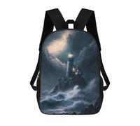 sinyumoney A Lighthouse in A Storm V2 Mochila Infantil De Moda Divertida Mochila Escolar Para Niños Y Adolescentes Con Impresión 3D Para Niños 17inch