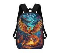 sinyumoney A Phoenix Rises from Fire Mochilas Para Niños Mochila Escolar Mochila Escolar Impresa En 3D Para Niños Estudiantes De Primaria Y Secundaria 17inch
