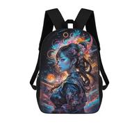 sinyumoney A Portrait in Vibrant Hues 17inch Mochila Escolar Impresa En 3D Para Niños, Mochila Escolar Informal De Moda, Mochilas De Viaje Para Niños Y Estudiantes.
