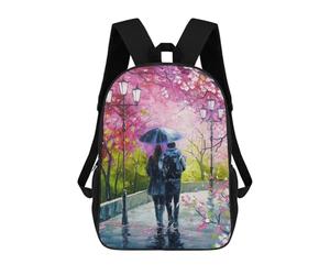 sinyumoney A Walk in The Spring Park Mochilas Para Niños Mochila Escolar Mochila Escolar Impresa En 3D Para Niños Estudiantes De Primaria Y Secundaria 17inch