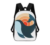sinyumoney A Whale Sunset Mochila Escolar, Mochila De Negocios, Mochila Impermeable Para Adolescentes, Niños, Mujeres Y Hombres 17inch