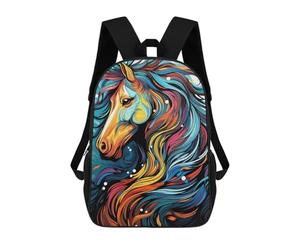 sinyumoney A Winter Horse Mochila Escolar Mochila Para Niños Impresa En 3D Mochilas Infantiles Para Niños Y Niñas Mochilas Escolares Mochilas De Viaje Para Niños 17inch
