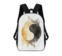 sinyumoney A Yin And Yang Watercolor Mochila Escolar Infantil De Moda Informal Mochilas Infantiles Impresas En 3D Mochila Grande Para Niño 17inch