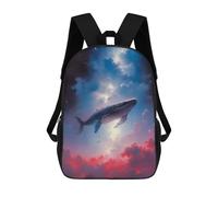 sinyumoney Above The Red Clouds Mochila Escolar Para Institutos Y Colegios Informales Para El Campus, Actividades Al Aire Libre, Viajes Y Deportes 17inch