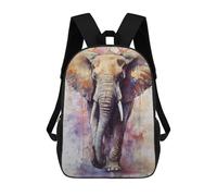 sinyumoney Abstract African Elephant Mochilas Impresas En 3D 17inch Mochila Escolar Infantil Para Exteriores, Mochila Informal De Día, Bolsas De Viaje Informales Para Estudiantes De Secundaria