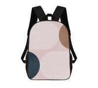 sinyumoney Abstract And Geometric 1 Mochila Escolar Infantil De Moda Informal Mochilas Infantiles Impresas En 3D Mochila Grande Para Niño 17inch