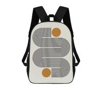 sinyumoney Abstract And Geometric 10 Mochila Escolar Para Niñas Y Niños, Mochilas De Gran Capacidad, Mochilas Ligeras Para Niños Y Estudiantes 17inch