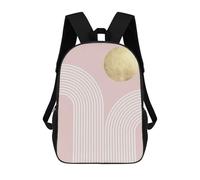 sinyumoney Abstract And Geometric 3 Mochilas Impresas En 3D Para Niños, Mochila Escolar, Mochila Informal Para Exteriores, Mochila Informal De Moda Para Niños, Lindas Bolsas De Viaje 17inch