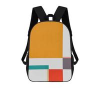 sinyumoney Abstract And Geometric 6 Mochila Infantil Para Niñas, Mochila Escolar 3D, Mochila Para Niños Pequeños, Mochila Informal De Día, Mochila Escolar De Moda 17inch