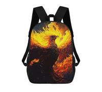 sinyumoney Abstract Art Phoenix Mochila Escolar Infantil De 17 Pulgadas, Mochila Escolar Impresa En 3D Para Niños De Primaria Y Secundaria