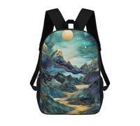 sinyumoney Abstract Aurora Borealis Mochila Escolar Para Niñas Mochila Impermeable Mochila Informal De Día Mochila Ligera Para Niño Y Niña Mochila Escolar 17inch