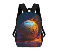sinyumoney Abstract Baseball Wall Art Mochila Escolar Resistente Al Agua Para Computadora, Ideal Para Campus, Actividades Al Aire Libre, Viajes Y Deportes 17inch