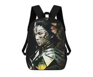 sinyumoney Abstract Beautiful Geisha Mochila Infantil Para Niñas Y Niños, Mochila De Día, Escuela Primaria, Perfecta Para La Vuelta Al Cole O Educación Física, Regalos Y Viajes 17inch