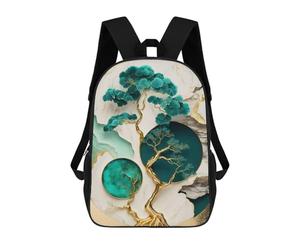 sinyumoney Abstract Bonsai Tree Art Mochila Infantil Con Impresión 3D, Mochila Escolar Para Niños, Mochila Informal Divertida Para Niños Y Adolescentes 17inch