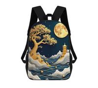 sinyumoney Abstract Bonsai Tree Mochila Escolar Mochilas Escolares Para Niñas Y Niños Mochila Con Bolsillo Mochila Escolar De Moda Para Niños 17inch