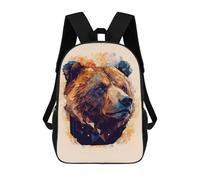 sinyumoney Abstract Brown Bear Art Mochilas Escolares Mochilas Informales Mochilas De Día Bolsa Escolar Para Trabajo Y Viajes Para El Campus Viajes Al Aire Libre Deportes 17inch