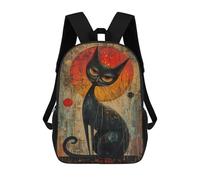 sinyumoney Abstract Cat Art Print Mochila Escolar Infantil De 17 Pulgadas Con Estampado 3D, Mochila Moderna Para Niños, Mochilas De Viaje, Bolsas Para Libros, Mochila Escolar Infantil
