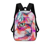sinyumoney Abstract Cat Cute Mochilas Mochilas Infantiles Mochila Escolar Mochila Escolar Infantil Impresa En 3D Mochilas De Viaje De Moda Para Niños De Primaria Y Secundaria 17inch