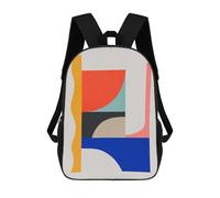 sinyumoney Abstract Collage 8 Mochila Escolar Infantil De Moda Informal Mochilas Infantiles Impresas En 3D Mochila Grande Para Niño 17inch