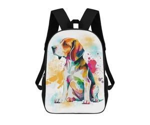 sinyumoney Abstract Colorful Beagle Mochila Escolar Para Ordenador Portátil Para La Escuela/trabajo/viajes: Perfecta Para Viajes, Trabajo Y Uso Diario 17inch