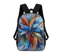 sinyumoney Abstract Colorful Painting Artwork Mochila Escolar Infantil De 17 Pulgadas, Impresa En 3D, Estilo Casual, Para Niños, Ideal Para Viajes, Como Mochila Escolar O Para Llevar Libros.