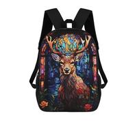 sinyumoney Abstract Deer Mochilas Para Niños Mochila Escolar Mochila Escolar Impresa En 3D Para Niños Estudiantes De Primaria Y Secundaria 17inch