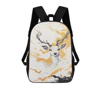 sinyumoney Abstract Deer Painting Art-8 Mochilas Para Niños 17inch Mochila Escolar Mochila Escolar Impresa En 3D Para Niños De Primaria Y Secundaria