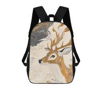 sinyumoney Abstract Deer Painting Art Mochilas Escolares De Moda Para Papelería, Impermeables, Informales, Para Hombres, Mujeres Y Adolescentes 17inch