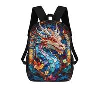 sinyumoney Abstract Dragon Mochila De Moda Para Papelería, Impermeable, Informal, Para Hombres, Mujeres Y Adolescentes 17inch