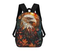 sinyumoney Abstract Eagle Stained Gl Mochilas Para Niños Mochila Escolar De Moda Mochila Escolar Impresa En 3D Para Niños Estudiantes De Primaria Y Secundaria 17inch