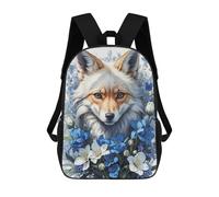 sinyumoney Abstract Ethereal Whiskers Mochila Escolar Infantil Impreso 3D Para Niños, Mochilas de Viaje, Librerías, Mochilas Escolares, Foxy Floral Friend, 17"