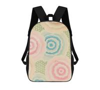 sinyumoney Abstract Floral Botanical Japanese Mochila Escolar Para El Trabajo, Negocios, Universidad Y Escuela Para Niñas Y Adolescentes 17inch