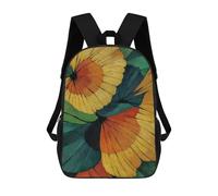 sinyumoney Abstract Floral Pattern with Warm Colors Mochila De Viaje Resistente Al Agua, Mochila Para Computadora Portátil Para Campus, Viajes Al Aire Libre Y Deportes 17inch
