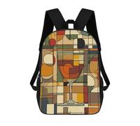 sinyumoney Abstract Geometric Glass Mochila Infantil De Moda Divertida Mochila Escolar Para Niños Y Adolescentes Con Impresión 3D Para Niños 17inch