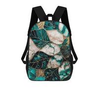 sinyumoney Abstract Jade Sunflower Mochila Escolar Para Niños Mochila Escolar Impresa En 3D Mochila Escolar De Moda Para Niños De Primaria Y Secundaria 17inch