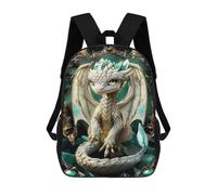 sinyumoney Abstract Kintsugi Dragon Mochilas Infantiles Impresas En 3D, Mochilas De Moda Informales, Mochilas De Viaje Bonitas, Mochilas Informales Para Exteriores Para Niños Y Niñas 17inch