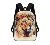 sinyumoney Abstract Lion Head Art Mochila Ligera Informal Para El Día A Día, Mochila Escolar Para Adolescentes, Chicas, Chicos, Mujeres Y Hombres 17inch