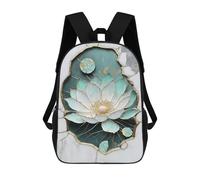 sinyumoney Abstract Lotus Kintsugi Mochila Infantil Para Niñas, Mochila Escolar 3D, Mochila Para Niños Pequeños, Mochila Informal De Día, Mochila Escolar De Moda 17inch