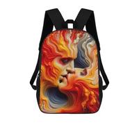sinyumoney Abstract Love Kiss Mochila Escolar, Mochila De Negocios Para Portátil, Mochila Unisex Informal Para Niños/niñas/adolescentes 17inch