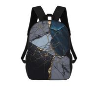 sinyumoney Abstract Marble Kintsugi Mochilas Impresas En 3D Para Niños, Mochila Escolar, Mochila Informal Para Exteriores, Mochila Informal De Moda Para Niños, Lindas Bolsas De Viaje 17inch