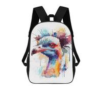 sinyumoney Abstract Ostrich Painting Mochila Escolar, Mochila Para Portátil, Mochila Para Adolescentes, Niñas, Niños, Mujeres Y Hombres 17inch