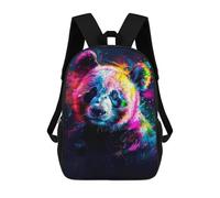 sinyumoney Abstract Panda Mochila Escolar Para Niños, Mochila Escolar De Gran Capacidad Para Niños, Mochila Escolar 3D, Regalos Para Niños 17inch