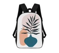 sinyumoney Abstract Plant Silhouette Art Mochila Escolar Para Niñas Y Niños, Mochilas De Gran Capacidad, Mochilas Ligeras Para Niños Y Estudiantes 17inch