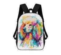 sinyumoney Abstract Poodle Painting Mochila Escolar Infantil De 17 Pulgadas Con Estampado 3D, Mochila Moderna Para Niños, Mochilas De Viaje, Bolsas Para Libros, Mochila Escolar Infantil