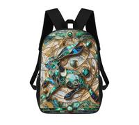 sinyumoney Abstract Rabbit Kintsugi Mochila Escolar Para Niñas Mochila Impermeable Mochila Informal De Día Mochila Ligera Para Niño Y Niña Mochila Escolar 17inch