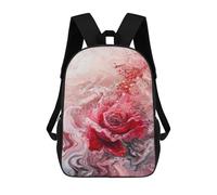 sinyumoney Abstract Rose Art Print Mochila Escolar Infantil Impresa En 3D 17inch Mochilas De Moda Para Niños De Primaria Y Secundaria
